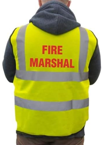 Supreme HRT80Y-M- „Fire Marshal“ Basic Sicherheitsweste mit hoher Sichtbarkeit, Medium, Gelb
