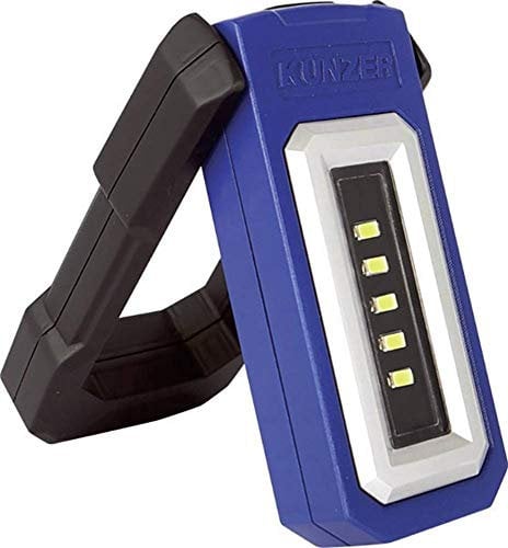 KUNZER PL-050 Arbeitslampe Dimmbar - 500lm Lichtstärke 6h Leuchtdauer - 360° schwenkbare SMD-Werkstatt-Leuchte