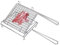 BuyStar GRATICOLA per Barbecue con Piano Ribaltabile in Acciaio Cromato (30x40 cm)