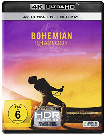 Bohemian Rhapsody 4K,1 UHD-Blu-ray: Ausgezeichnet mit 2 Golden Globes 2019 für den Besten Film (Drama) und Besten Hauptdarsteller (Rami Malek) und 4 ... und Sehgeschädigte geeignet.Großbritannien