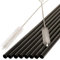 JOHSEATY Wiederverwendbare Strohhalme aus Edelstahl Schwarz – 8er Set, Gerade 21,5 x 0,6 cm + 2 Reinigungsbürsten, Spülmaschinenfest, BPA-frei, Metall Trinkhalme für Gin, Cocktails & Smoothies