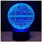 3D Illusion Platform Night Lights Touch Control 7 Color Change USB Power LED Desk Lamp for Home Decorations or Holiday Gifts (Death Star)