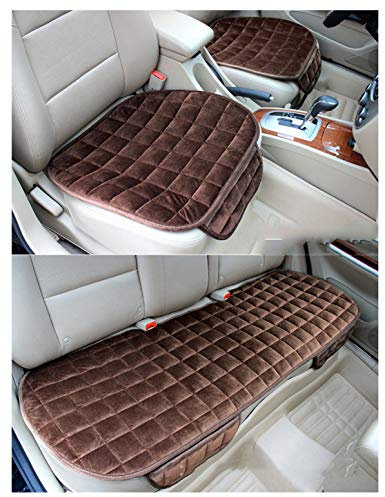 HotYou Auto Sitzkissen Kissen - Bambuskohle Atmungsaktiv Auto Sitzkissen Kissen,Kaffee,Rücksitz * 1 Pic