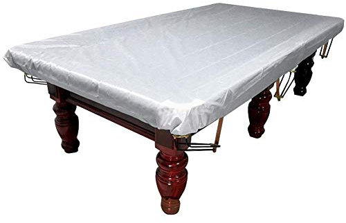 Ejoyous Cubierta para mesa de billar, impermeable, a prueba de polvo, apta para mascotas, color gris plata, 260 x 170 cm, para mesas de 8 pies