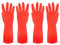 Discoball 2 Pairs Rubber Cleaning Gloves Non-slip Kitchen Dishwashing Household Glove, Long Sleeve, Reuseable