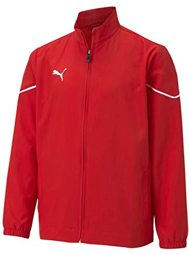 Puma Kinder teamRISE Sideline Jacket Jr Trainingsjacke, Red Black, 164