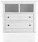 GuenstigEinrichten Kommode Hooge in Pinie weiß Landhaus Sideboard 105 x 90 cm (Kommode 2)
