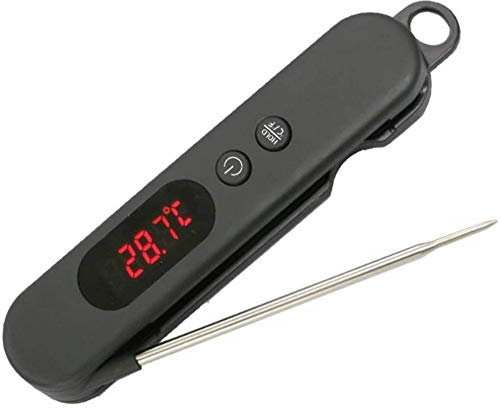 NCRD Digital Instante Leído Termómetro de Carne Cocina Cocina Alimentos Termómetro de Caramelo con retroiluminación e imán para Aceite Fry BBQ BBQ Termómetro para Fumadores