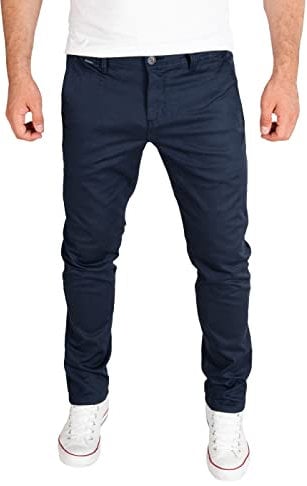 PITTMAN Andrew - Blaue Chino Hose - Chinojeans Für Herren - Baumwoll Chinohosen, Blau (Maritime Blue 193831), W34/L34