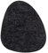 Untersetzer Getränkeuntersetzer Filzuntersetzer Glasuntersetzer 4er-Set Schwarz Pebblestone Kieselstein Filz 12 x 9 cm
