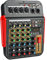 Mixer Audio Bluetooth Studio a 4 Canali, Interfaccia Controller Audio DJ, Riproduzione USB/MP3, Connettore Microfono XLR, Alimentatore da 48 V, Processore DJ Studio Streaming FX Reverb Delay