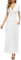 PCEAIIH Women's Maxi Dress Casual Deep V Short Sleeve Floral Ladies Wrap Long Dress with Pockets M White