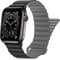 HITZEE Compatible with Apple Watch Strap 49/46/45/44/42/41/40/38mm, Double Sided Wearable Silicone Magnetic Band Compatible for iWatch Ultra 2 Series 10 9 8 7 SE 6 5 4 (42/44/45/46/49, Black Gray)