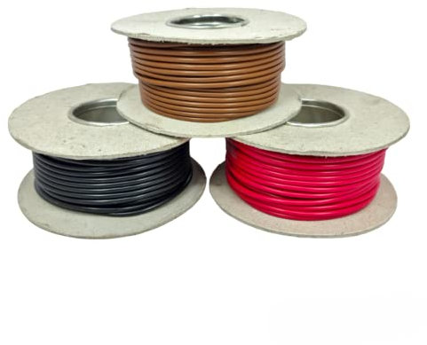 Single Core Cable 27.5 Amp Rated 3.0mm² 12v 24v (30 Metres Red) Stranded Copper Wire
