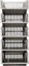 Zarviczonia Large Stacking Storage Baskets Veg Rack, Durable Plastic Stackers, Dimensions: 36 cm (L) x 30 cm (D) x 17.5 cm (H) (Grey, Pack of 5)