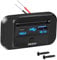 EEEKit RV USB Outlet, QC3.0 USB A & PD USB C Ports Charging Socket Panel with ON/Off Button for 12V/24V Car Marine Boat