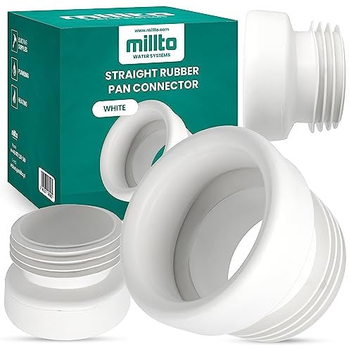 Millto™ Raccord de WC en Caoutchouc - Cône pour Toilettes - Tuyau de Sol