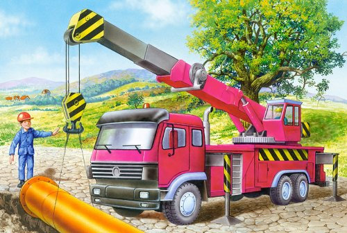 alles-meine.de GmbH 1 Stück: Mini - Puzzle 24 Teile - Auto´s & Fahrzeuge - Castorland Auto Baustelle Kinder Kinderpuzzle Minipuzzle Minipuzzles - Mitgebsel/Preis für Kindergebu..