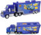 Mc-Queen Spielzeugauto Set, Mc-Queen Modellauto Mc-Queen Kinderfahrzeuge Reibungsbetriebenes Spielzeugmodell Racing Modell Cartoon Auto Racer Transporter Sortiment für Jungen Mädchen Kinder(Blau)