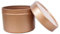 SHC Web 20 x 100ml Rose Gold Candle Tin - Gifts/Sweets/Beauty/Wax/Balm - 100g Round Candle Making Jar - Push on Lid 65mm