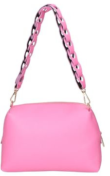Gave Lux Umhängetasche für Damen. Handwerkliches Produkt. Außenmaterial: Echtes Leder. HERGESTELLT IN ITALIEN. GLX220644323FBG-PINK. 26x16x9 cm