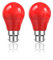Lamptobe 5W B22 LED Red Light Bulb, 50W Equivalent, B22 Red Bayonet Light Bulbs, Suitable for Halloween, Christmas Decoration, Party, Bars, Porch Lights, Holiday Mood Lighting, Non-Dimmable, 2 Pack