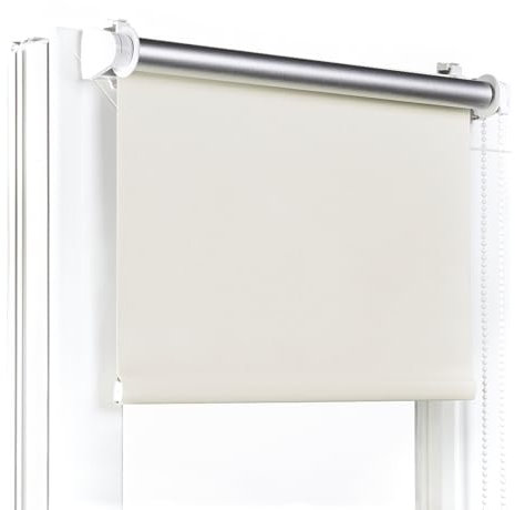 Fenster DEKOR - Rollos Für Fenster Ohne Bohren Sand - Verdunkelungsrollo B65 x H150 cm - Klemmrollo Verdunkelung - Fensterrollo Für Balkontüren - Verdunklungsrollo Leicht Zu Installieren - Klemmfix