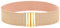 BAOKELAN Ceintures Larges Et Extensibles pour Femmes Ceinture élastique à Boucle Dorée pour Robes Rose or 75cm/30in