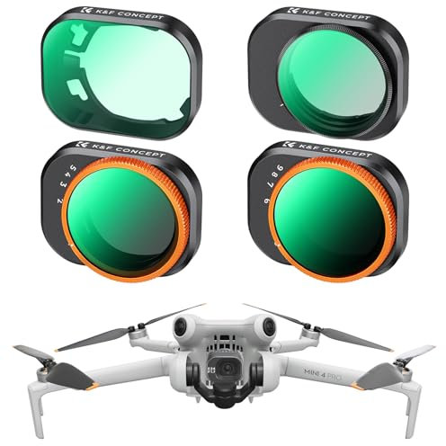 K&F Concept UV CPL ND2-32 ND32-512 Kit Compatible with DJI Mini 4 Pro