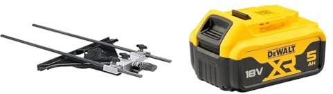 Dewalt-Side DE6913-XJ Guide Universal 'Quick Action'centre Screw Connector and Suction Dewalt (Old Version) + DEWALT Battery