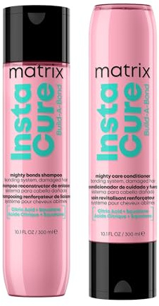 Matrix Instacure Build-A-Bond Mighty Bonds Shampoo 300ml & Instacure Build-A-Bond Mighty Care Conditioner 300ml Duo