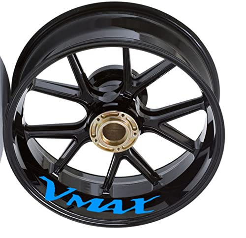 WARFEL Zubehör Motorrad-Rad-Aufkleber Streifen Reflektierende Felge Für Y&amaha TMAX Xmax NMAX VMAX Tmax Xmax Nmax Vmax Logo