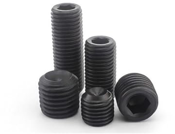 20 piezas M10 10mm/ 12mm / 20mm / 16mm DIN916 paso de rosca fina aleación de acero Copa punto Grub tornillos de cabeza hexagonal(16mm)