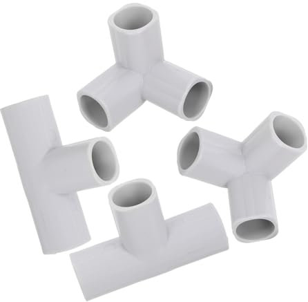 ERINGOGO 4 Stück T-förmiges Verbindungsstück Aus Robustem Stahl Für Laufgitter Und Schutzgitter Vielseitig Einsetzbar Einfach Montierbar Zubehör Für Laufgitter Innen Und Außen