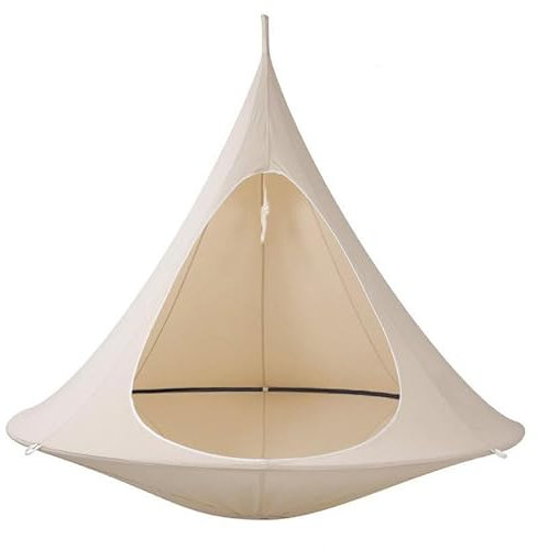 Portable Hanging Rope Swing, Hanging Tree Tent with Adjustable Rope, 330lbs Sturdy Sensory Pod Hanging Chair, Hanging Tree Tent for Outdoor, Indoor, Backpacking, Camp, Beach