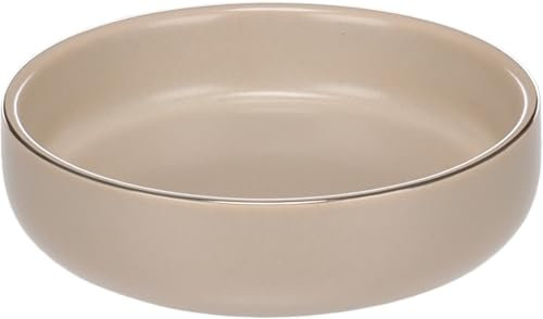 Flamingo Gamelle pour la Nourriture et l'eau Eram Beige 200ml – pour Chien ou Chat | en céramique émaillée – Résistante, Stable et Facile à Nettoyer