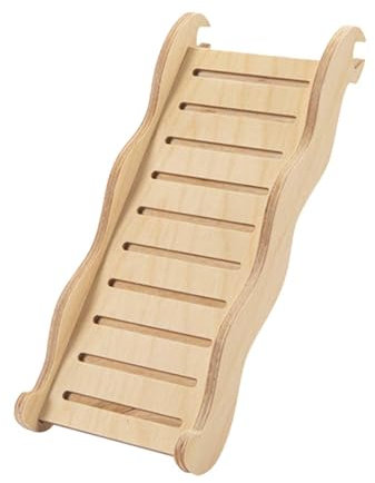 Échelle En Bois pour Hamster, Rampe Pour Clapier à Lapin, Pont D'escalade pour Petits Animaux, Rampe D'escalade En Bois pour Cochon D'inde, Jouets pour Hamster, pour Hamster Nain pour Gerbille , M