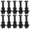 YYFHR 10 clips for bandeja de paquetes, compatibles con SEAT Ibiza 6L (2002-2010), gancho pivotante for colgar la bandeja. Clip para el estante del maletero trasero