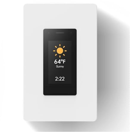 Interruttore dimmer intelligente con touchscreen, interruttori della luce dimmerabili Wi-Fi unipolari, filo neutro richiesto (dimmer)
