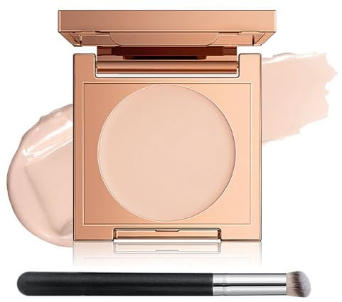 CC Undereye Corrector, Full Coverage Concealer, Wasserfest & Langanhaltend Under Eye Brightener, Corrects Dark Circles Red Marks & Softens Fine Lines, Augenringe Abdecken, Light & Makelloses Aussehen