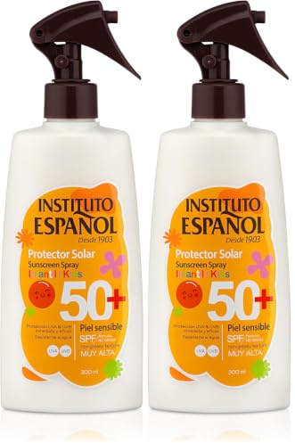 Instituto Español Protección infantil Solar P.Sensible Spf50+ Spray 300ml (Paquete de 2)