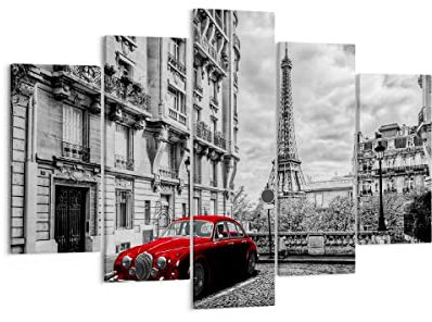 ARTTOR Leinwandbild 150x100cm Wandbild Architektur Schwarz-Weiß - 3214