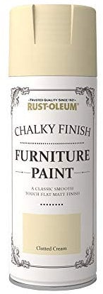 Rust-Oleum 400ml Chalky Finish Furniture Spray Paint - Clotted Cream