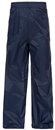 Trespass Childrens/Kids Qikpac Waterproof Packaway Trousers (5/6) (Navy)