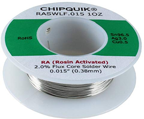 LF - Filo per saldatura 96,5/3/0,5 latta/argento/rame colofonia attivata .015 1 oz