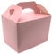 Lotus 20 x Children/Kids Plain Coloured Party Boxes Carry Food Meal Fun Picnic Birthday Wedding Favour/Baby Shower Party Halloween Trick or Treat Box Loot Bag (Baby Pink)