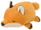 Nemu Nemu Animals 6231915 Plüschtier, Konta der Fuchs, Kuscheltier, extra weich und kuschelig, Stofftier, Designed in Japan, Kuschelkissen, Größe S, 11 cm