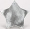 ETC dekorativer Teller Dekoteller Untersetzer in Sternform metallic glänzend Preis für 1 x klein ca. 16 cm oder 2 x groß ca. 23,5 cm (Silber, klein ca. 16 cm)