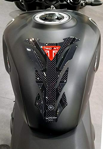 labelbike - Tankpad Aufkleber aus 3D Harz Dekoration und Schutz des Motorradtanks kompatibel mit Triumph Trident 660 Union Jack