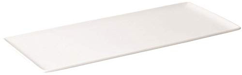 Piatto da Portata in porcellana rettangolare Bianco 40 x 16 x 1,8 cm